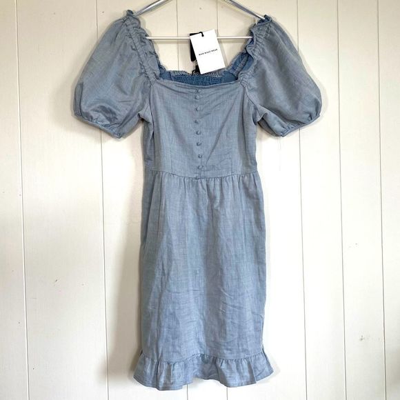 Short Denim Dress - Picture 1 of 3